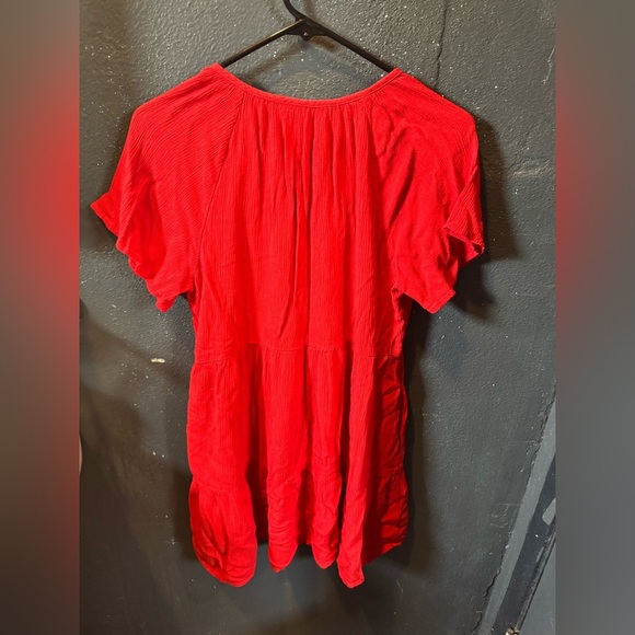 Knox Rose Red Embellished Short Sleeve Dress - Picture 5 of 5